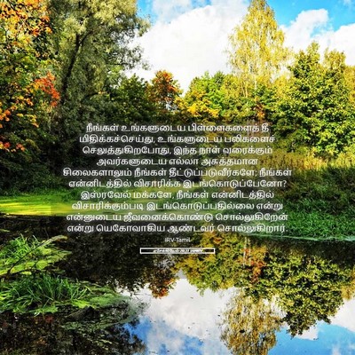 Picture 05 - எசேக்கியேல் 20:31 TAMIRV - நீங்கள் உங்களுடைய - Bible Verse Picture