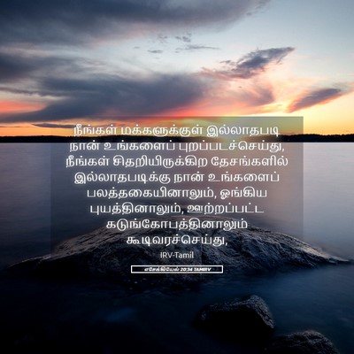 Picture 05 - எசேக்கியேல் 20:34 TAMIRV - நீங்கள் - Bible Verse Picture