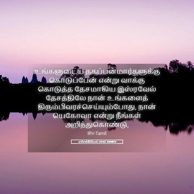 Picture 05 - எசேக்கியேல் 20:42 TAMIRV - உங்களுடைய - Bible Verse Picture