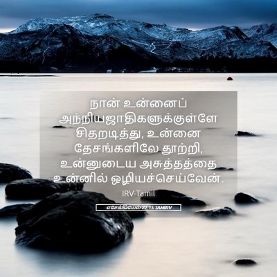 Picture 05 - எசேக்கியேல் 22:15 TAMIRV - நான் உன்னைப் - Bible Verse Picture