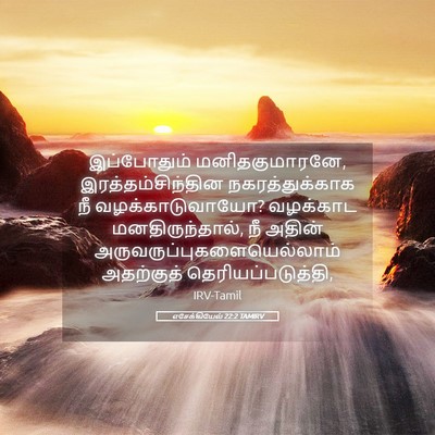 Picture 05 - எசேக்கியேல் 22:2 TAMIRV - இப்போதும் - Bible Verse Picture