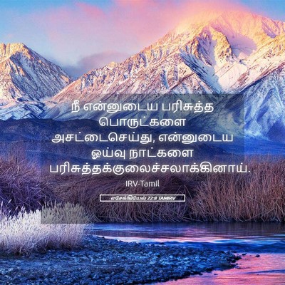 Picture 05 - எசேக்கியேல் 22:8 TAMIRV - நீ என்னுடைய - Bible Verse Picture
