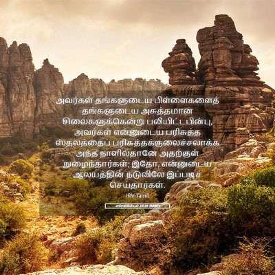 Picture 05 - எசேக்கியேல் 23:39 TAMIRV - அவர்கள் தங்களுடைய - Bible Verse Picture
