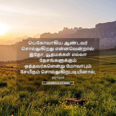 Picture 05 - எசேக்கியேல் 25:8 TAMIRV - யெகோவாகிய ஆண்டவர் - Bible Verse Picture