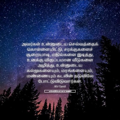 Picture 05 - எசேக்கியேல் 26:12 TAMIRV - அவர்கள் உன்னுடைய - Bible Verse Picture
