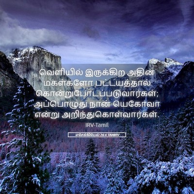 Picture 05 - எசேக்கியேல் 26:6 TAMIRV - வெளியில் இருக்கிற - Bible Verse Picture