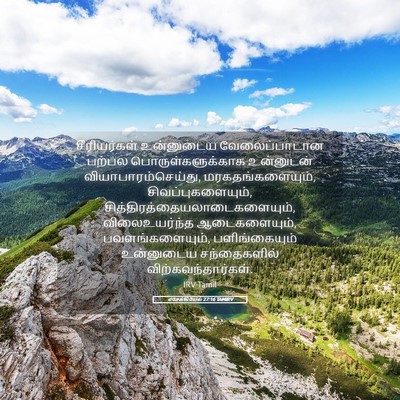 Picture 05 - எசேக்கியேல் 27:16 TAMIRV - சீரியர்கள் - Bible Verse Picture
