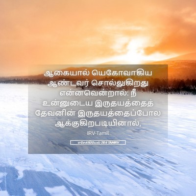 Picture 05 - எசேக்கியேல் 28:6 TAMIRV - ஆகையால் யெகோவாகிய - Bible Verse Picture