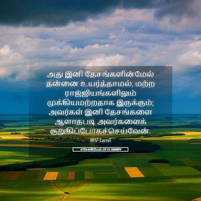 Picture 05 - எசேக்கியேல் 29:15 TAMIRV - அது இனி - Bible Verse Picture