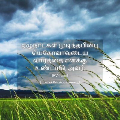 Picture 05 - எசேக்கியேல் 3:16 TAMIRV - ஏழுநாட்கள் - Bible Verse Picture