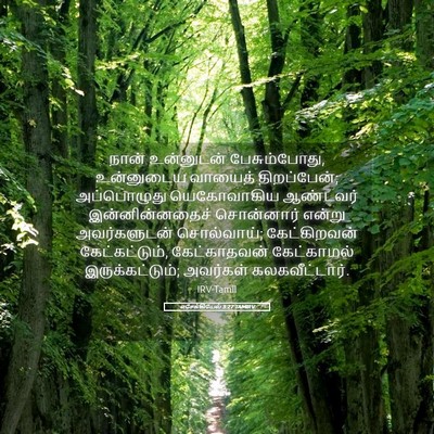 Picture 05 - எசேக்கியேல் 3:27 TAMIRV - நான் உன்னுடன் - Bible Verse Picture