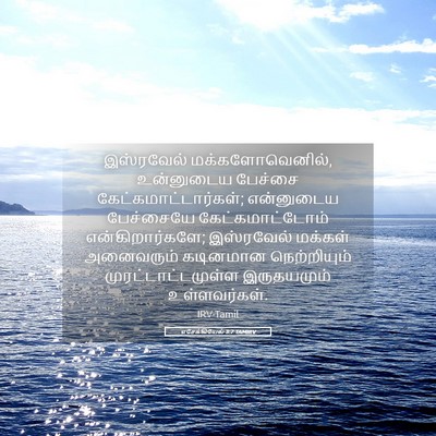 Picture 05 - எசேக்கியேல் 3:7 TAMIRV - இஸ்ரவேல் - Bible Verse Picture