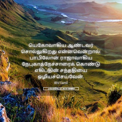 Picture 05 - எசேக்கியேல் 30:10 TAMIRV - யெகோவாகிய ஆண்டவர் - Bible Verse Picture
