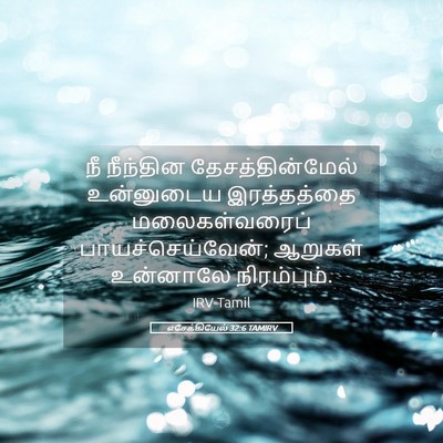 Picture 05 - எசேக்கியேல் 32:6 TAMIRV - நீ நீந்தின - Bible Verse Picture