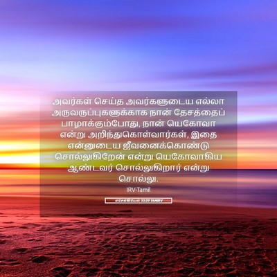 Picture 05 - எசேக்கியேல் 33:29 TAMIRV - அவர்கள் செய்த - Bible Verse Picture