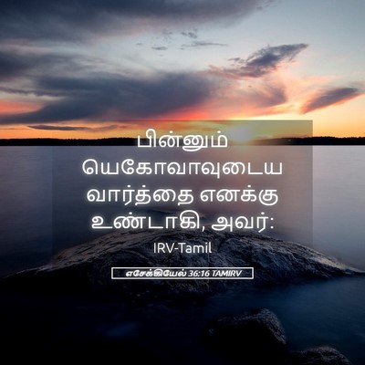Picture 05 - எசேக்கியேல் 36:16 TAMIRV - பின்னும் - Bible Verse Picture