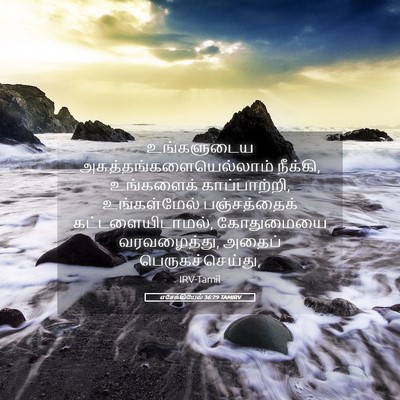 Picture 05 - எசேக்கியேல் 36:29 TAMIRV - உங்களுடைய - Bible Verse Picture