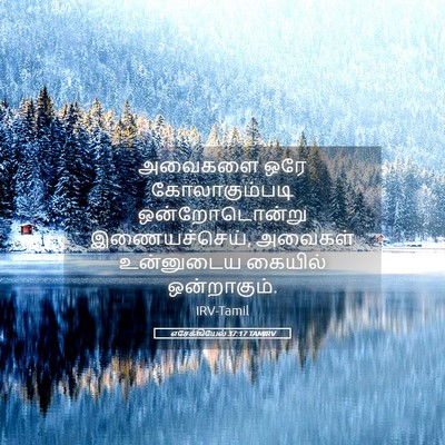 Picture 05 - எசேக்கியேல் 37:17 TAMIRV - அவைகளை ஒரே - Bible Verse Picture