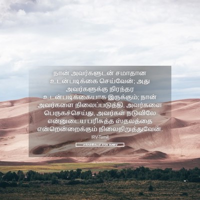 Picture 05 - எசேக்கியேல் 37:26 TAMIRV - நான் அவர்களுடன் - Bible Verse Picture
