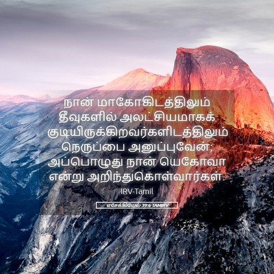 Picture 05 - எசேக்கியேல் 39:6 TAMIRV - நான் - Bible Verse Picture