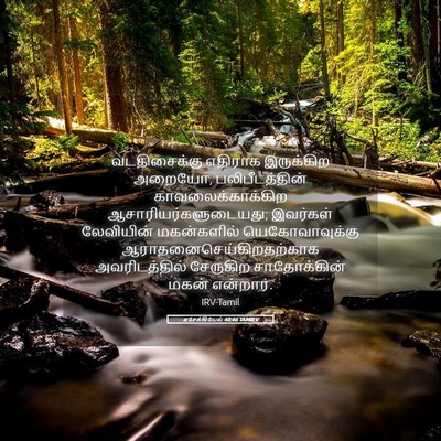 Picture 05 - எசேக்கியேல் 40:46 TAMIRV - வடதிசைக்கு எதிராக - Bible Verse Picture