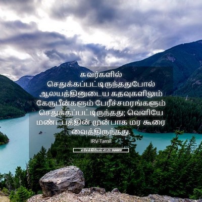 Picture 05 - எசேக்கியேல் 41:25 TAMIRV - சுவர்களில் - Bible Verse Picture