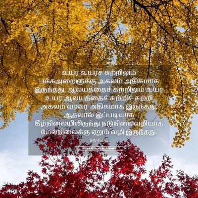 Picture 05 - எசேக்கியேல் 41:7 TAMIRV - உயர உயரச் - Bible Verse Picture