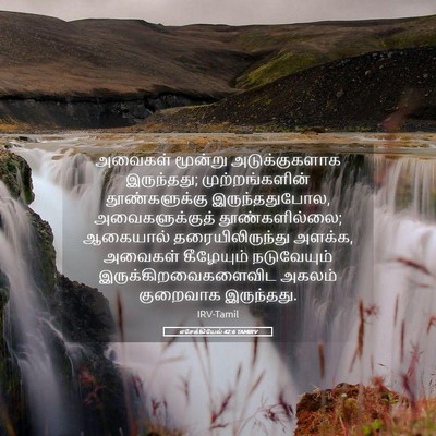 Picture 05 - எசேக்கியேல் 42:6 TAMIRV - அவைகள் மூன்று - Bible Verse Picture