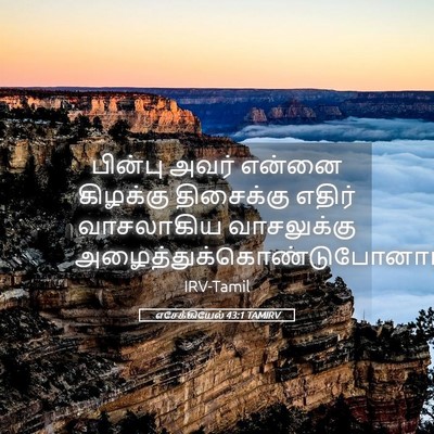 Picture 05 - எசேக்கியேல் 43:1 TAMIRV - பின்பு அவர் என்னை - Bible Verse Picture