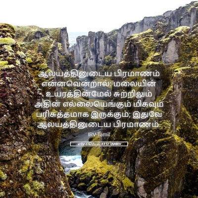 Picture 05 - எசேக்கியேல் 43:12 TAMIRV - ஆலயத்தினுடைய - Bible Verse Picture
