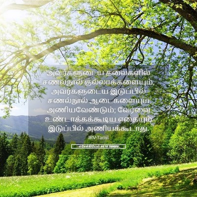 Picture 05 - எசேக்கியேல் 44:18 TAMIRV - அவர்களுடைய - Bible Verse Picture