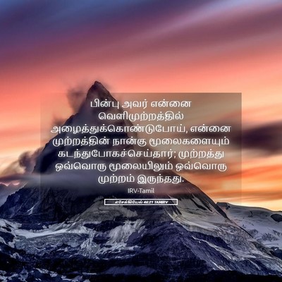 Picture 05 - எசேக்கியேல் 46:21 TAMIRV - பின்பு அவர் என்னை - Bible Verse Picture