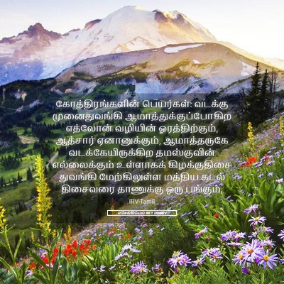 Picture 05 - எசேக்கியேல் 48:1 TAMIRV - கோத்திரங்களின் - Bible Verse Picture