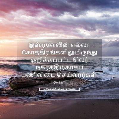 Picture 05 - எசேக்கியேல் 48:19 TAMIRV - இஸ்ரவேலின் எல்லா - Bible Verse Picture