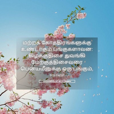 Picture 05 - எசேக்கியேல் 48:23 TAMIRV - மற்றக் - Bible Verse Picture