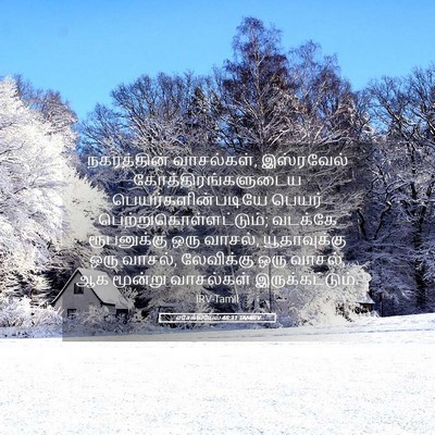 Picture 05 - எசேக்கியேல் 48:31 TAMIRV - நகரத்தின் - Bible Verse Picture