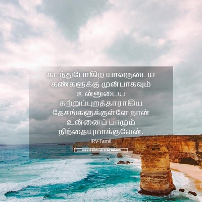 Picture 05 - எசேக்கியேல் 5:14 TAMIRV - கடந்துபோகிற - Bible Verse Picture