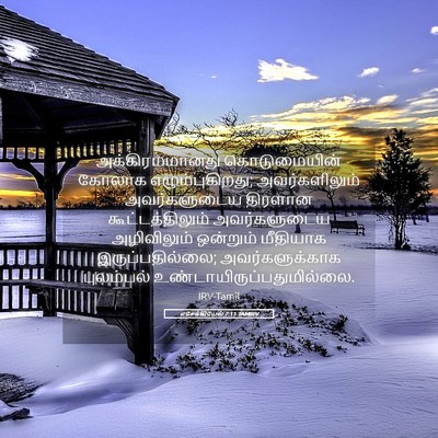 Picture 05 - எசேக்கியேல் 7:11 TAMIRV - அக்கிரமமானது - Bible Verse Picture
