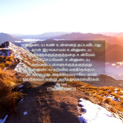 Picture 05 - எசேக்கியேல் 7:9 TAMIRV - என்னுடைய கண் - Bible Verse Picture