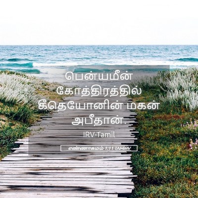 Picture 05 - எண்ணாகமம் 1:11 TAMIRV - பென்யமீன் - Bible Verse Picture