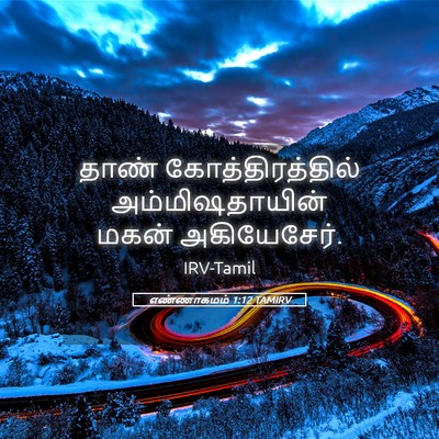 Picture 05 - எண்ணாகமம் 1:12 TAMIRV - தாண் - Bible Verse Picture