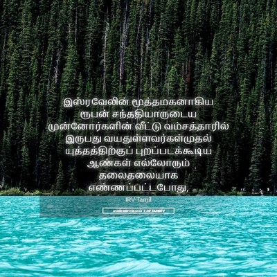 Picture 05 - எண்ணாகமம் 1:20 TAMIRV - இஸ்ரவேலின் - Bible Verse Picture