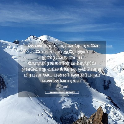 Picture 05 - எண்ணாகமம் 1:44 TAMIRV - எண்ணப்பட்டவர்கள் - Bible Verse Picture