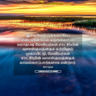 Picture 05 - எண்ணாகமம் 1:53 TAMIRV - இஸ்ரவேல் - Bible Verse Picture
