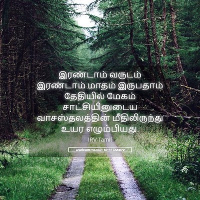 Picture 05 - எண்ணாகமம் 10:11 TAMIRV - இரண்டாம் வருடம் - Bible Verse Picture