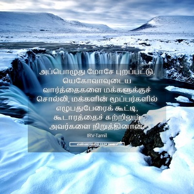 Picture 05 - எண்ணாகமம் 11:24 TAMIRV - அப்பொழுது மோசே - Bible Verse Picture