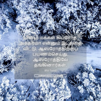 Picture 05 - எண்ணாகமம் 11:35 TAMIRV - பின்பு, மக்கள் - Bible Verse Picture