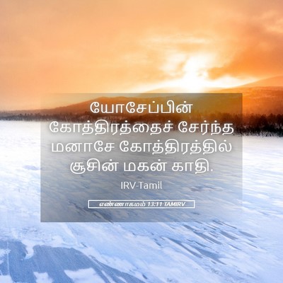 Picture 05 - எண்ணாகமம் 13:11 TAMIRV - யோசேப்பின் - Bible Verse Picture