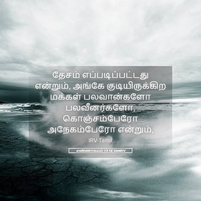 Picture 05 - எண்ணாகமம் 13:18 TAMIRV - தேசம் - Bible Verse Picture