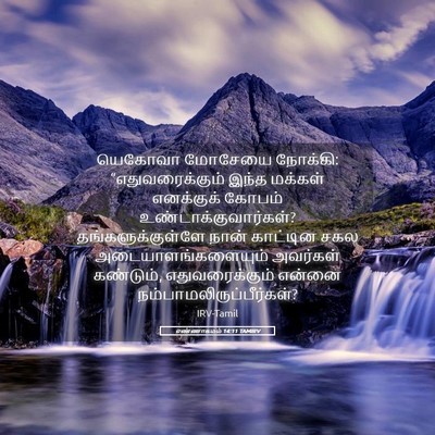 Picture 05 - எண்ணாகமம் 14:11 TAMIRV - யெகோவா மோசேயை - Bible Verse Picture